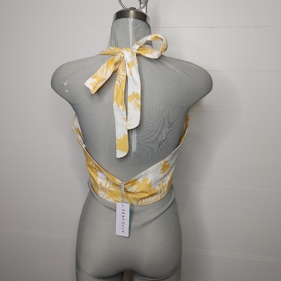 SEAFOLLY Wild Tropics Halter Top Size S - Picture 5 of 10